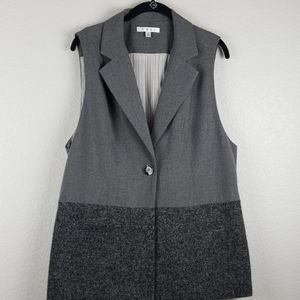 CAbi | Women's Gray Tweed Vest Size Large